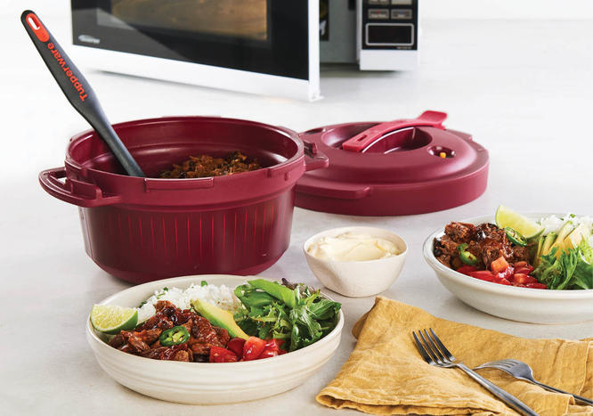 Micro Pressure Mexican Shredded Beef Beans Tupperware Australia