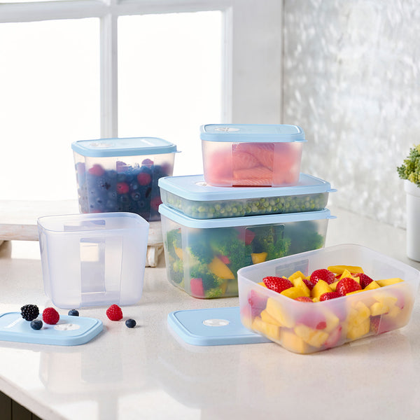 DATE STORE & FREEZE STORAGE CONTAINER 6PC SET