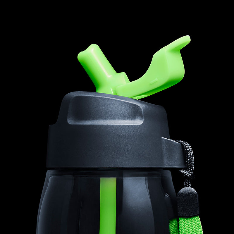 750ML STRAW BOTTLE - NEON GREEN (2)