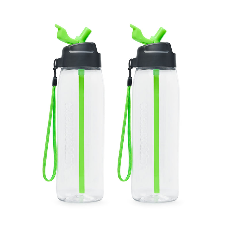 750ML STRAW BOTTLE - NEON GREEN (2)